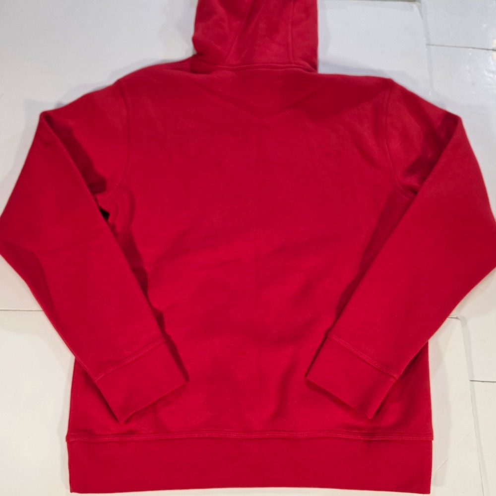 Nike Les Rouges Hoodie Mens Medium Red Graphic Pullover Sweatshirt - Picture 8 of 9